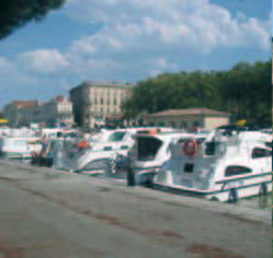 Boats on the Canal at Carcassonne